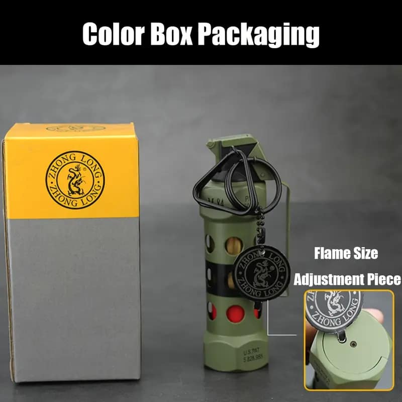 Windproof personalized lighter creative cigar moxibustion outdoor barbecue dedicated - 图片 4